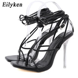Shoes Woman Sexy Elegant Ankle Strappy Party Shoes Goldenhigh Heels Wedding Shoes Open Toe Shoes Zapatos