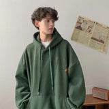 Billlnai - Hoodie for Men Fleece Plus Size Harajuku Hoodies Men Solid Casual Streetwear Hoody Men's Oversized Unisex Thermal Sweatshirts