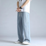 Korean Fashion Men Jeans Wide Leg Denim Cargo Jean Pants Loose Straight Baggy Men's Jeans Hip Hop Vintage Denim Pants