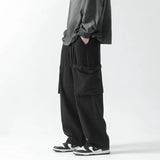Hip Hop Men Casual Pants Black Khaki Cargo Pants Men 2023 Fashion Loose Overalls Male Big Pocket Jogging Sweatpants 3XL