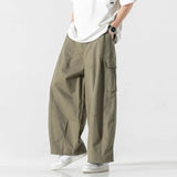 Billlnai 2024 Mens Pants Fashion Casual Cargo Pants Men Streetwear Solid Color Pocket Jogger Trousers Male Sweatpants High Quality 5XL