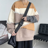 Billlnai Korean Fashion Men Sweatercoat Loose O-Neck Pullovers Woman Sweater New Autumn Winter Tops Male Streetwear Clothes