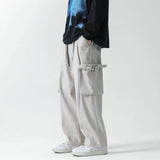 Hip Hop Men Casual Pants Black Khaki Cargo Pants Men 2023 Fashion Loose Overalls Male Big Pocket Jogging Sweatpants 3XL