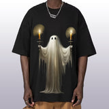 Ghost Trendy Brand Hip-hop Loose T-shirt
