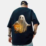 Ghost Art Trendy Brand Hip-hop Loose T-shirt