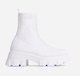 Billlnai 2023 Ins Celebrity New Women's Socks Boots Thick-Soled Casual Large Size Fashion Knit Short Boots Couple Socks Shoes