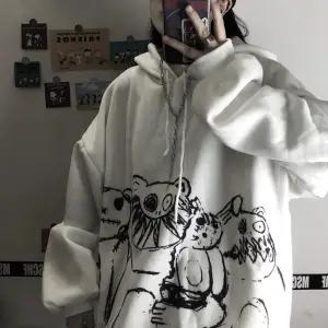 Gothic Japan Cartoon Hip Hop Hoodie Sweatshirt Oversize Women Spring Autumn Funny Punk Hoodies Tops Females Clothes Hoodie Girl
