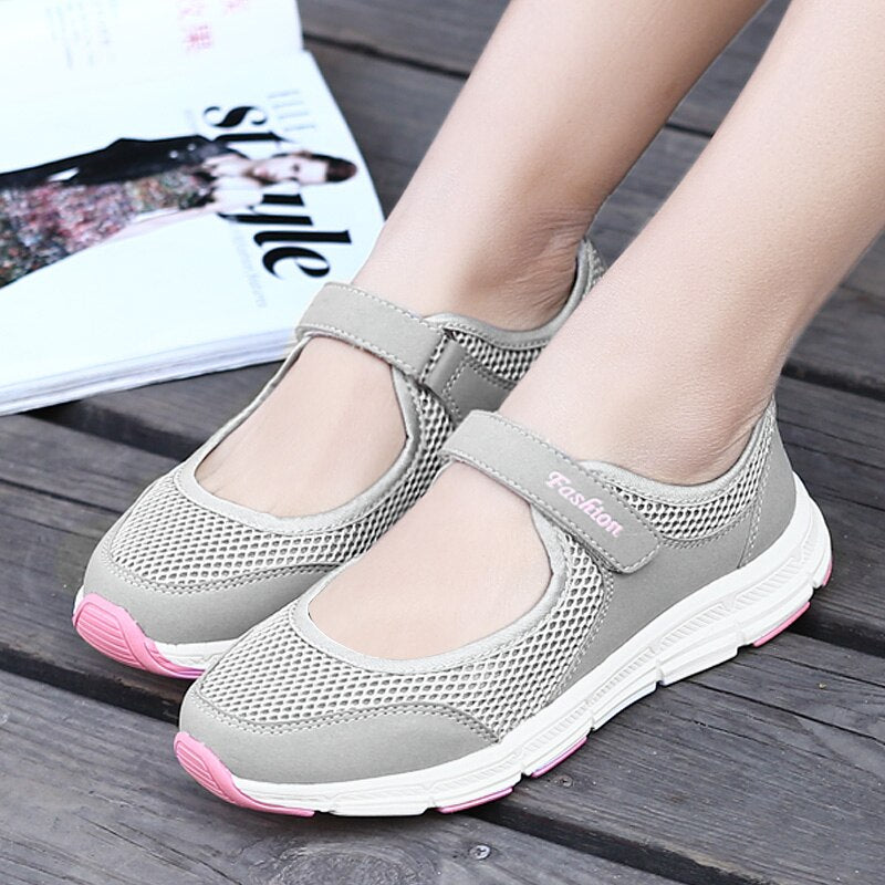 Women Flat Casual Shoes Fashion Breathable Mesh Tenis Feminino Shoes Women Sneakers Summer Ladies Boat Shoes Zapatos Para Mujer
