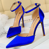 Billlnai  2023 Graduation party  BIGTREE Shoes Hollow Out Woman Pumps High Heels Sexy Party Shoes Silk Ladies Shoes Pointed Toe Heeled Shoes 2023 Female Pumps