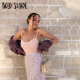 Bold Shade Streetwear 90s Fashion Sexy Cami Top y2k Ribbed Solid Bow Camisole  Women Vintage Indie Clothing Strap E-girl Tanks