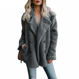 Teddy Coat Women Faux Fur Coats Long Sleeve Fluffy Fur Jackets Winter Warm Female Jacket Oversized Women Casual Winter Coat 2023