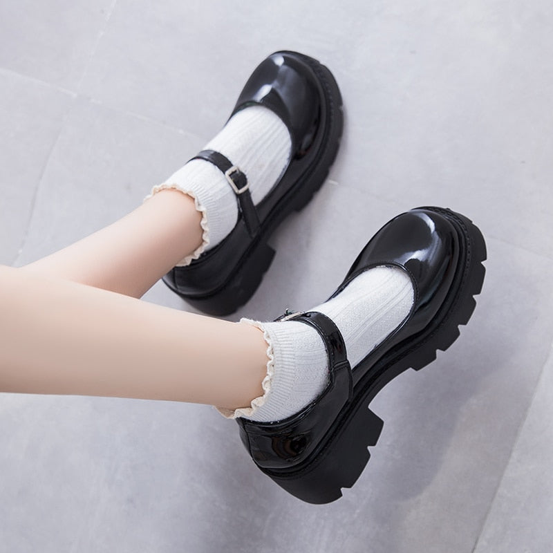 Mary Jane Lolita Shoes Women Japanese Style Vintage Soft Sister Girls High Heels Platform College Student Cosplay Costume Shoes