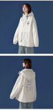 Billlnai Harajuku Baseball Uniform Women Spring Autumn Korean Oversized 2023 New Techwear Jacket Trend Bear Print Punk Streetwear Coats