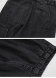 Billlnai - Aidase Baggy Jeans Trousers Male Denim Pants Black Wide Leg Pants Men's Jeans Loose Casual Korean Streetwear Hip Hop Harajuku