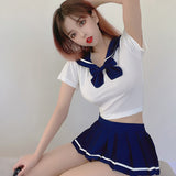 Billlnai  2023 Sexy Schoolgirl Costume Kawaii Lingerie Roleplay Erotic Cosplay Outfit Student Uniform Mini Skirt for Sex Naughty Girl