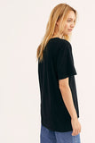 Billlnai Casual Black T-Shirt Cartoon Print Soft Cotton Plus Size Short Sleeve High Fashion Oversized Summer Tees Ladies Dropshipping