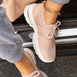 Sneakers for Women Summer Woman Breathable Sock Casual Shoes  Lace Up Tennis Mesh Shoes Female Sport Shoes Ladies Flat Big Size