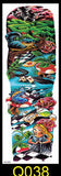 Billlnai 1PC NEW 48*17Cm Full Flower Arm Tattoo Sticker 40Models Fish Peacock Lotus Temporary Body Paint Water Transfer Fake Tatoo Sleeve