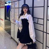 Billlnai  2023   Elegant Party Dress Women Long Sleeve Sweet Empire High Street Mini Dress Gothic Y2k Dress Korean Summer  Female Outfits