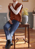 Winter Loose Casual Kawaii Cute Sweaters Korean Fashion Sweet Clothes for Women 2023 Autumn France Vintage Elegant Sweater Vest