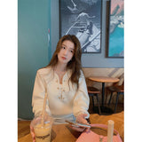 Korobov 2023 New Fashion Autumn Sweaters Korean O Neck Long Sleeve Elegant Sueter Mujer Vintage Hit Color Plaid Striped Sweater