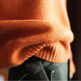 Women Turtleneck Sweater Thick Tops Minimalist OL Jersey Warm Casual Oversize Knit Jumper Pullover Autumn Winter