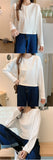 Billlnai Spring Summer Fashion Solid Casual T-Shirts Loose Pullover Women's Long Short Sleeved Slim Tees Knitted Top Soft All-Match