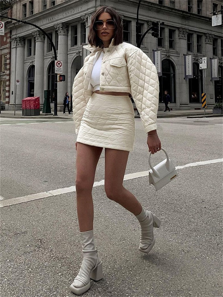 Christmas gifts 2023 Autumn Winter Long Sleeve Sexy Women Two Piece Skirt Sets Party Elegant Casual Fashion Women's Sets Outfits