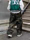 Billlnai - Famous Brand Trendy Camouflage Casual Spring Autumn High Waist Loose Sports Overalls Cargo Pants Men