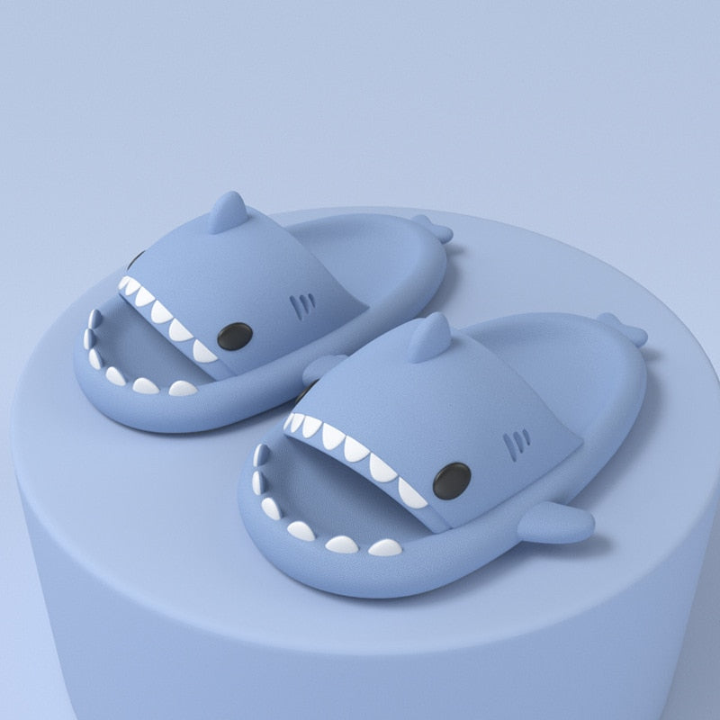 Billlnai Shark Slippers Summer Soft Couple Slippers Trend Indoor And Outdoor Funny Home Slides Cute Cartoon Sandals