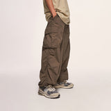 Billlnai - Baggy Cargo Pants Men Parachute Oversize Cargo Wide Leg Trousers Male Summer Loose Casual Streetwear Hip Hop Pocket