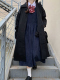 Billlnai Women's Trench Coat 2023 Trendy Spring Clothes Female Students Korean Top Windbreaker Women's Mid-Length Long Button-Up Coat