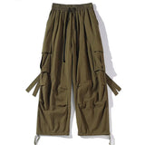 Billlnai - Black Cargo Pants for Men Oversize Cargo Trousers Male Green Loose Casual Japanese Streetwear Hip Hop Pocket Big Size
