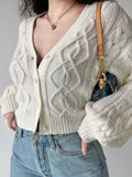 Autumn Winter Short High Waist Sweater Women Single-breasted Knit Cardigan Small Sweter Women Jacket 2023 New Fashion Tops Femme