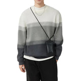 Billlnai -  2024 Casual O-Neck Long Sleeve Knitted Pullover 2024 Men Clothing Slim Knitting Jumper Spring Autumn Contract Color Men Sweater